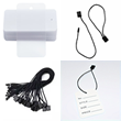 Plastic Hang Tag Rectangle Clear 200 Tags Plus 200 Hang Tag Strings
